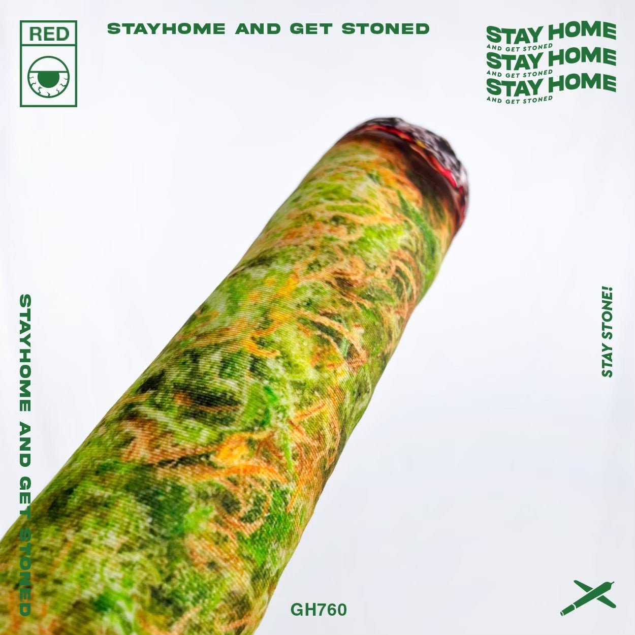 「STAYHOME」青蔥造型抱枕 - SMOKEDOG
