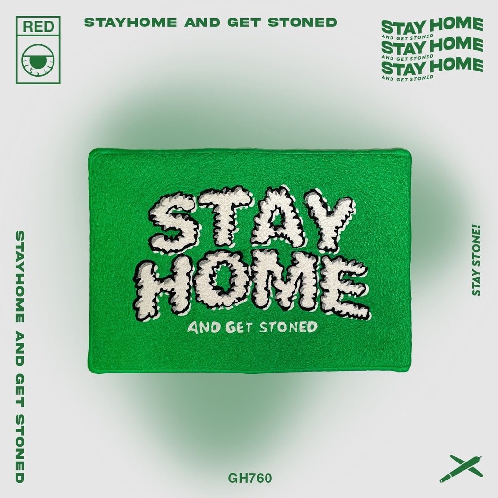 「 STAYHOME」 煙霧LOGO地毯 - SMOKEDOG